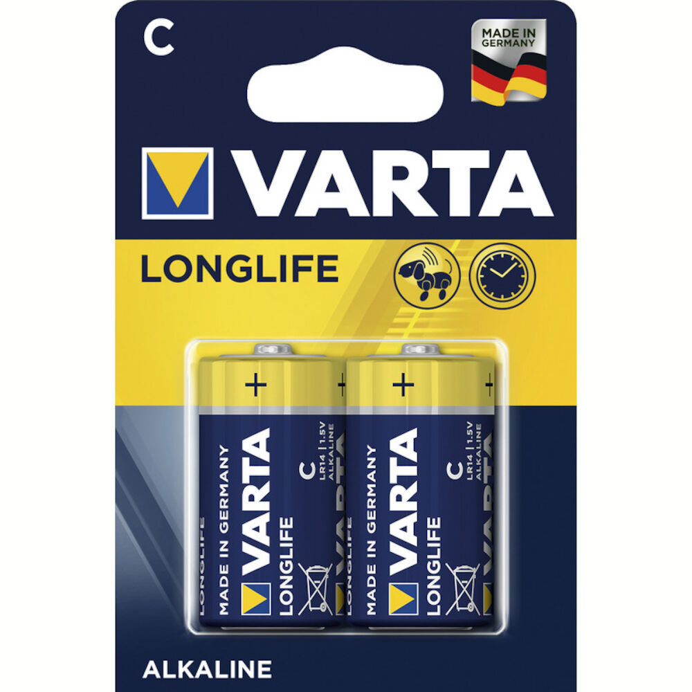 Varta Longlife, LR14, 1,5 V, 2 -