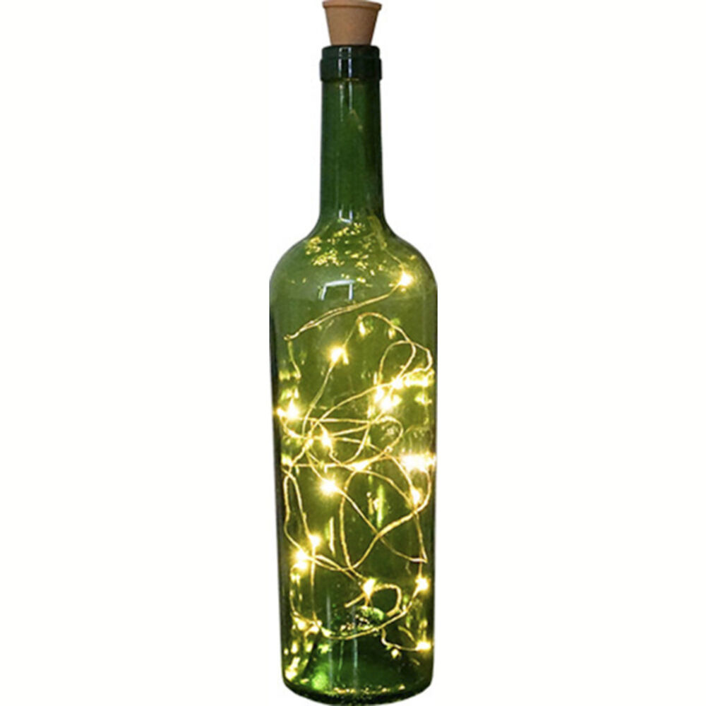 LED-lyskæde flaske, solcelle -