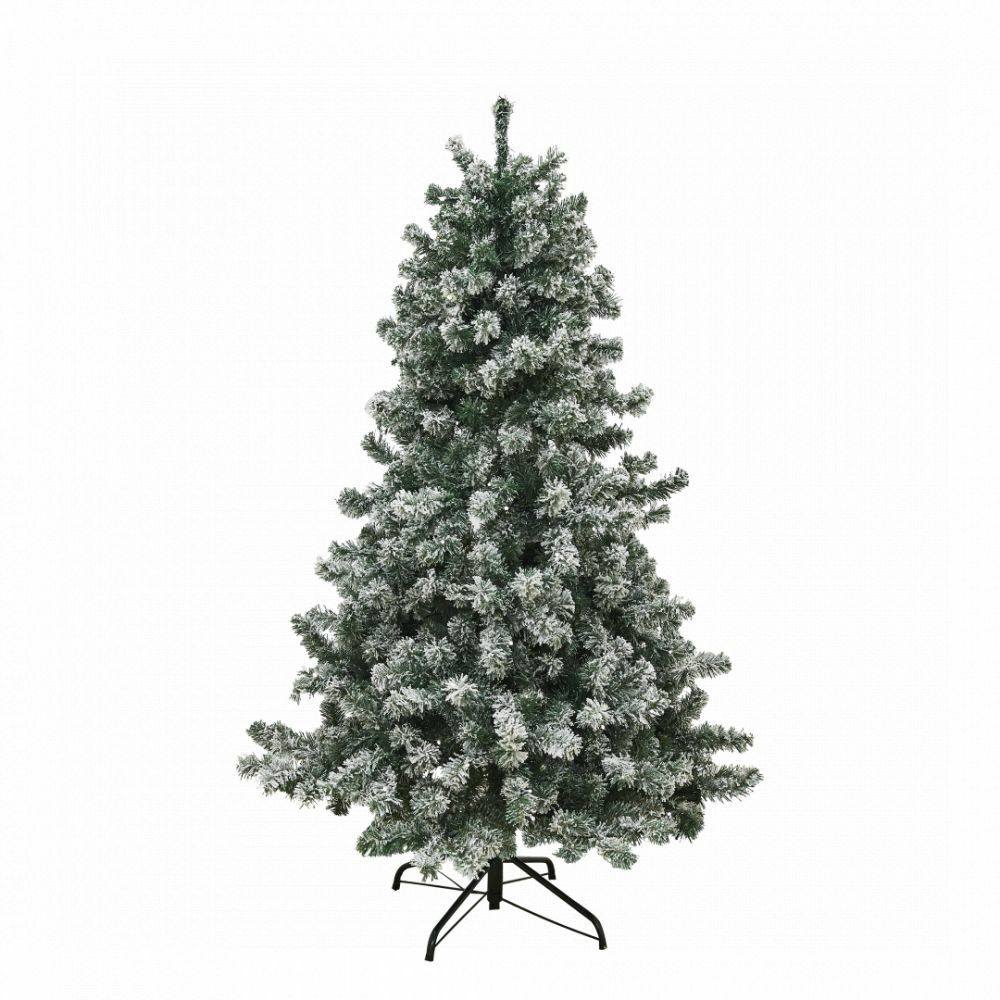 fangst leje Tilstand Kunstigt juletræ m. 240 LED-lys og sne, Frost, 180 cm -