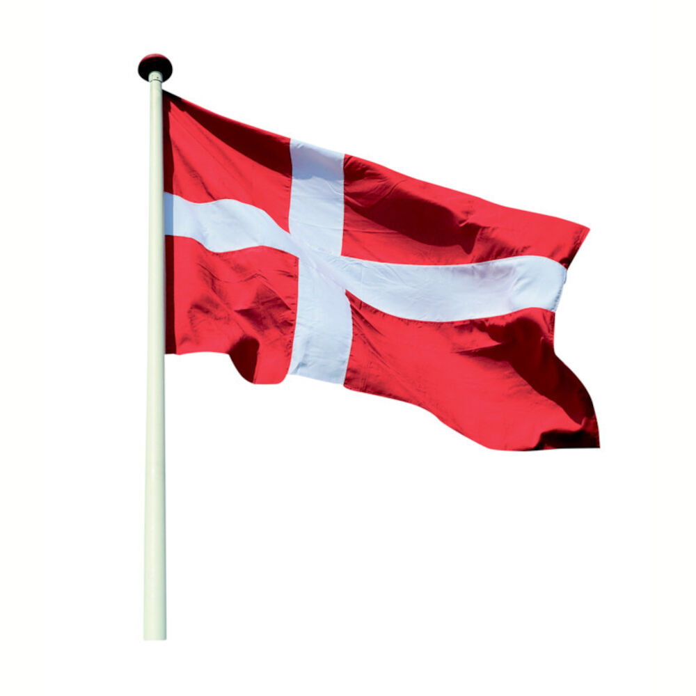 Dannebrog, Dansk Flag, Polyester - 2080 Mm 2750 Mm 10 M Flagstang