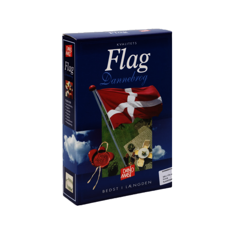 Dannebrogsflag Til Flagstang - 11 M Flagstang