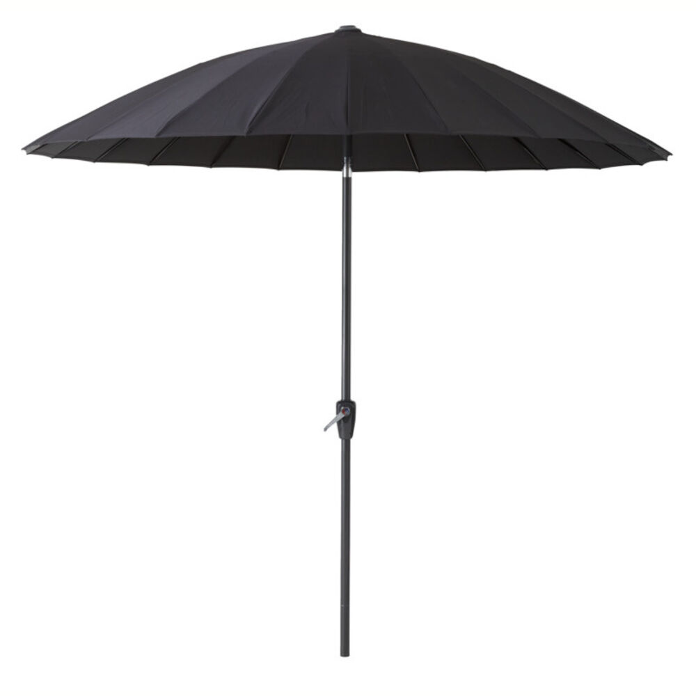 Parasol, Jesolo, sort, Ø250 cm
