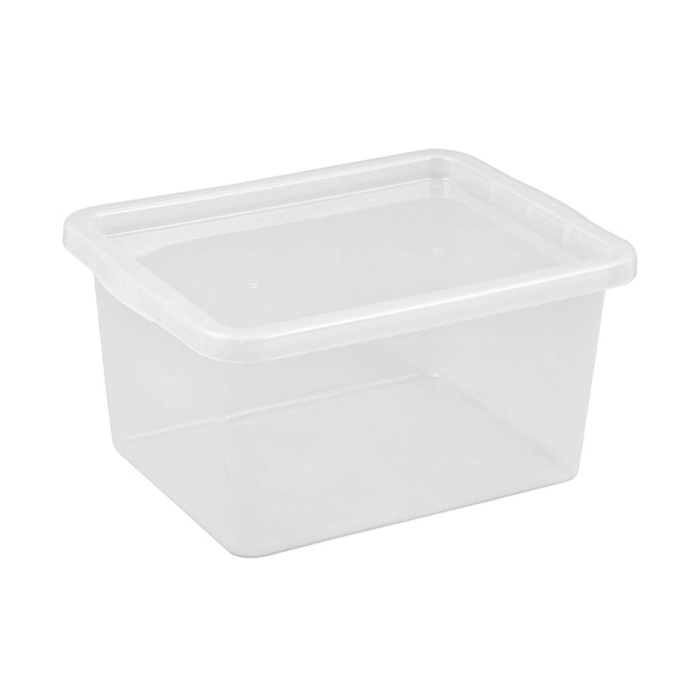 Plast Team, Opbevaringskasse, Basic Box, Plast, Transparent, 52 L